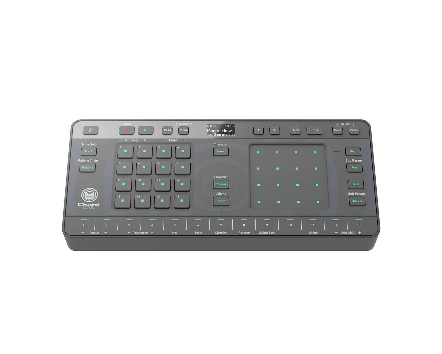 AlphaTheta Chordcat 8-Track Portable USB/Battery Powered Groovebox - Main