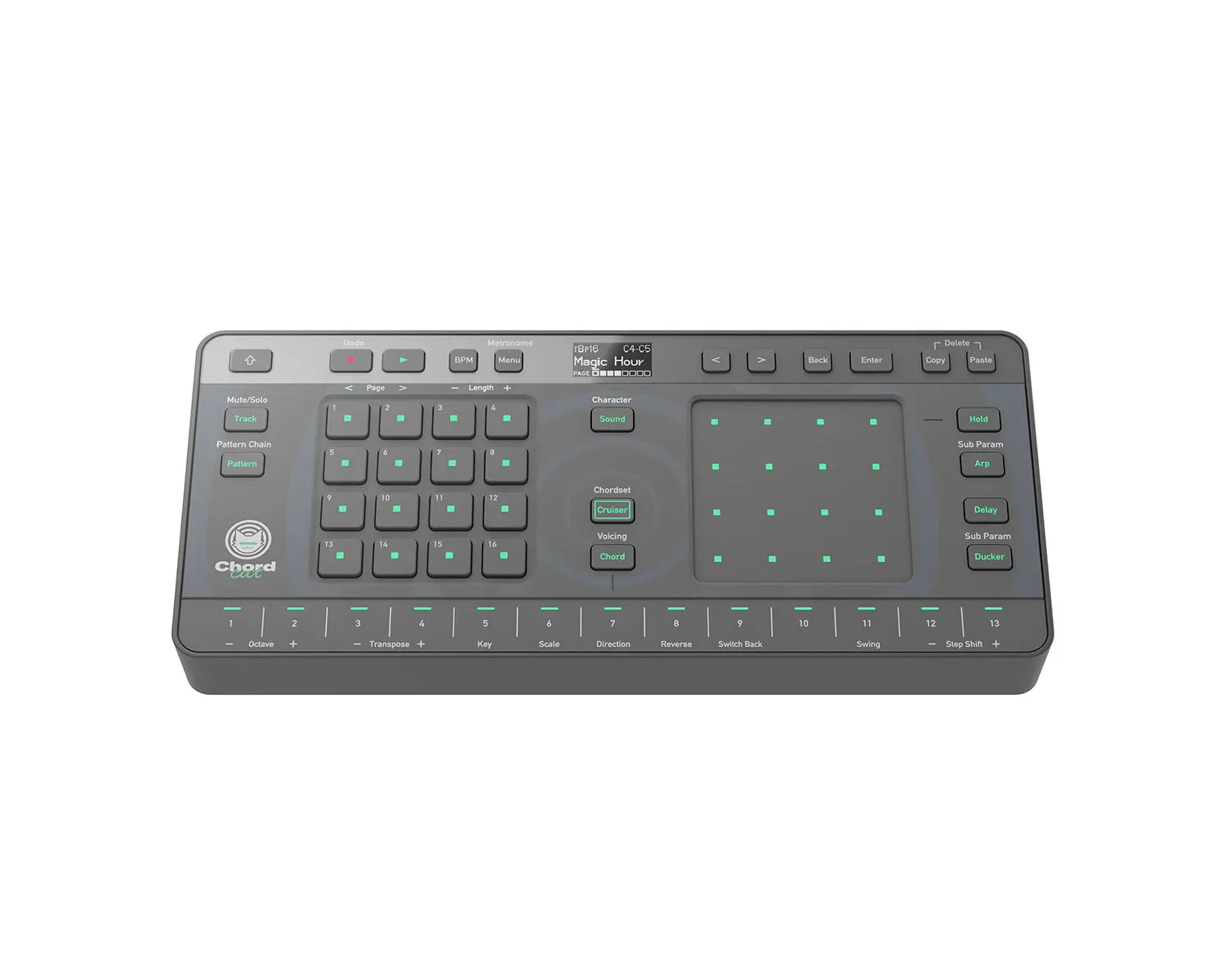 AlphaTheta Chordcat 8-Track Portable USB/Battery Powered Groovebox - Main