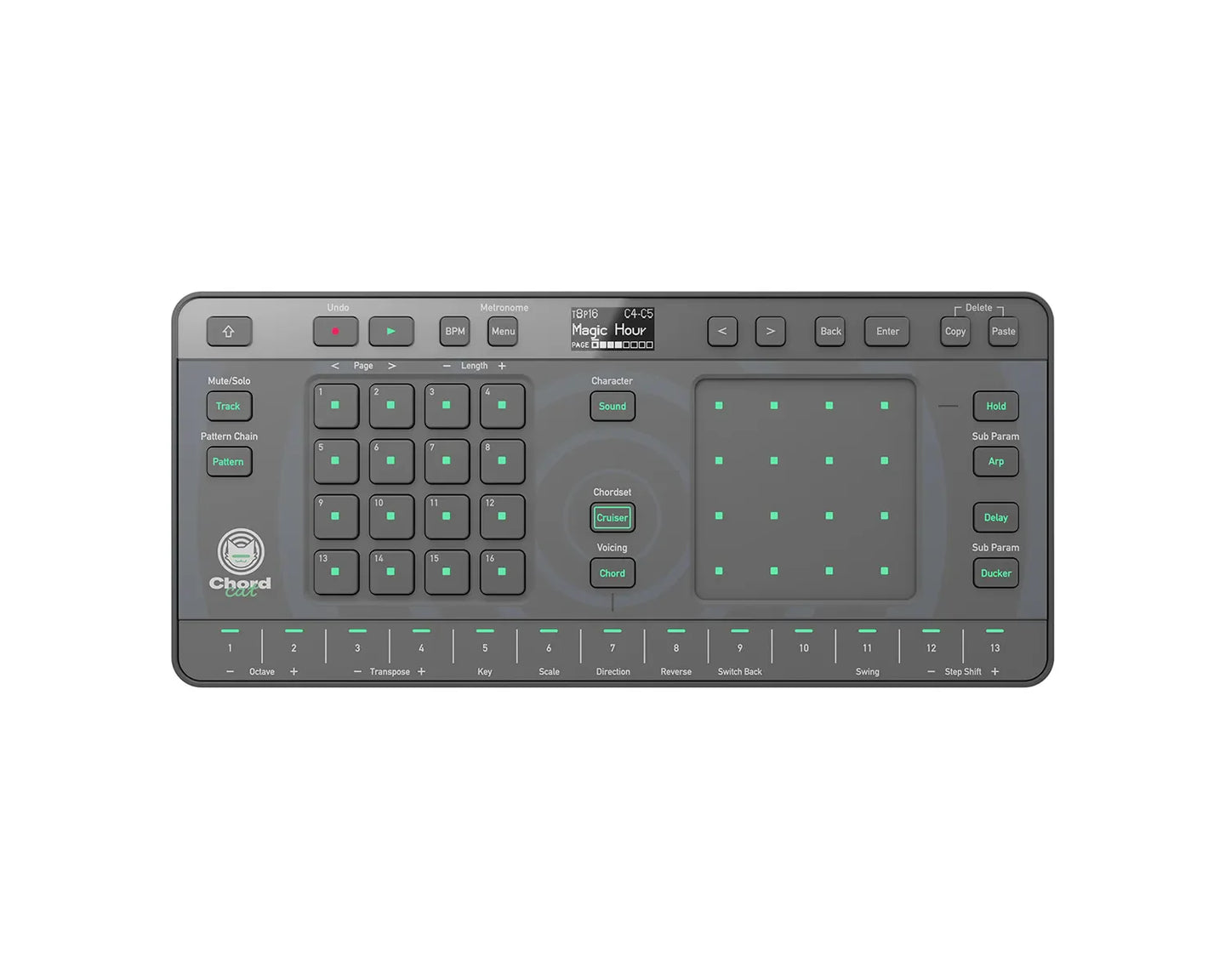 AlphaTheta Chordcat 8-Track Portable USB/Battery Powered Groovebox - view 1
