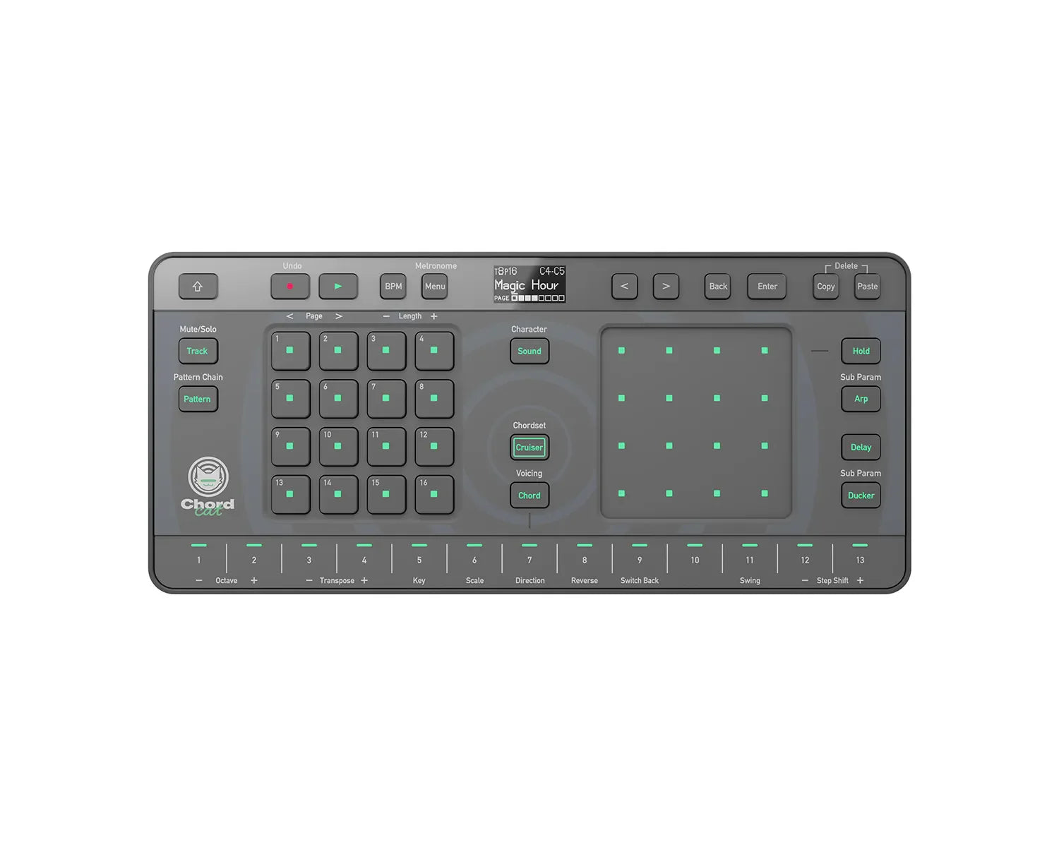 AlphaTheta Chordcat 8-Track Portable USB/Battery Powered Groovebox - view 1