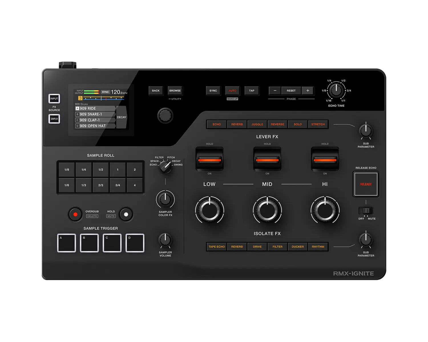 AlphaTheta RMX-IGNITE Professional DJ Effector Sampler - Main