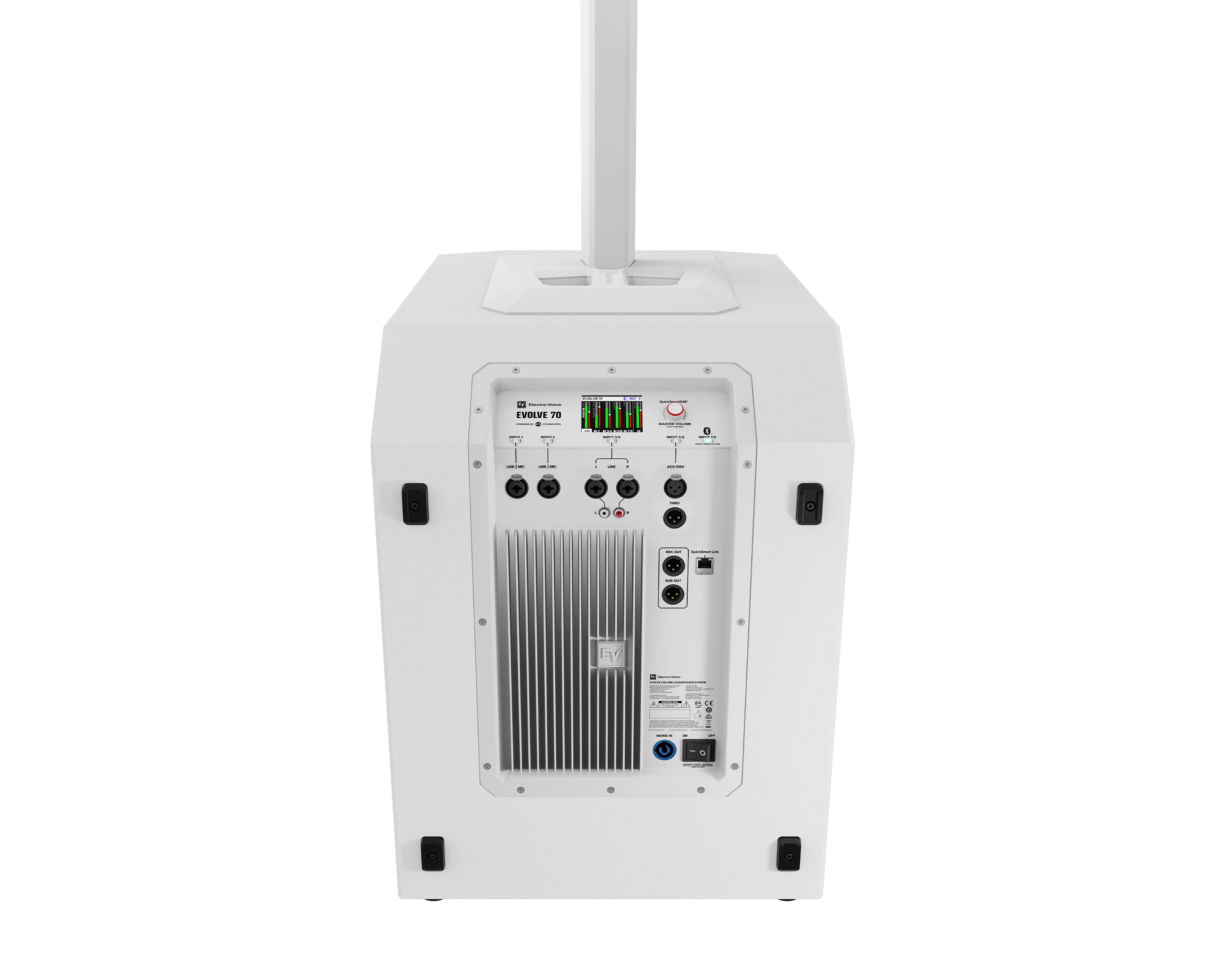 Electro-Voice EVOLVE 70 WHITE Column Speaker System with DSP 15" Sub and BT - view 6