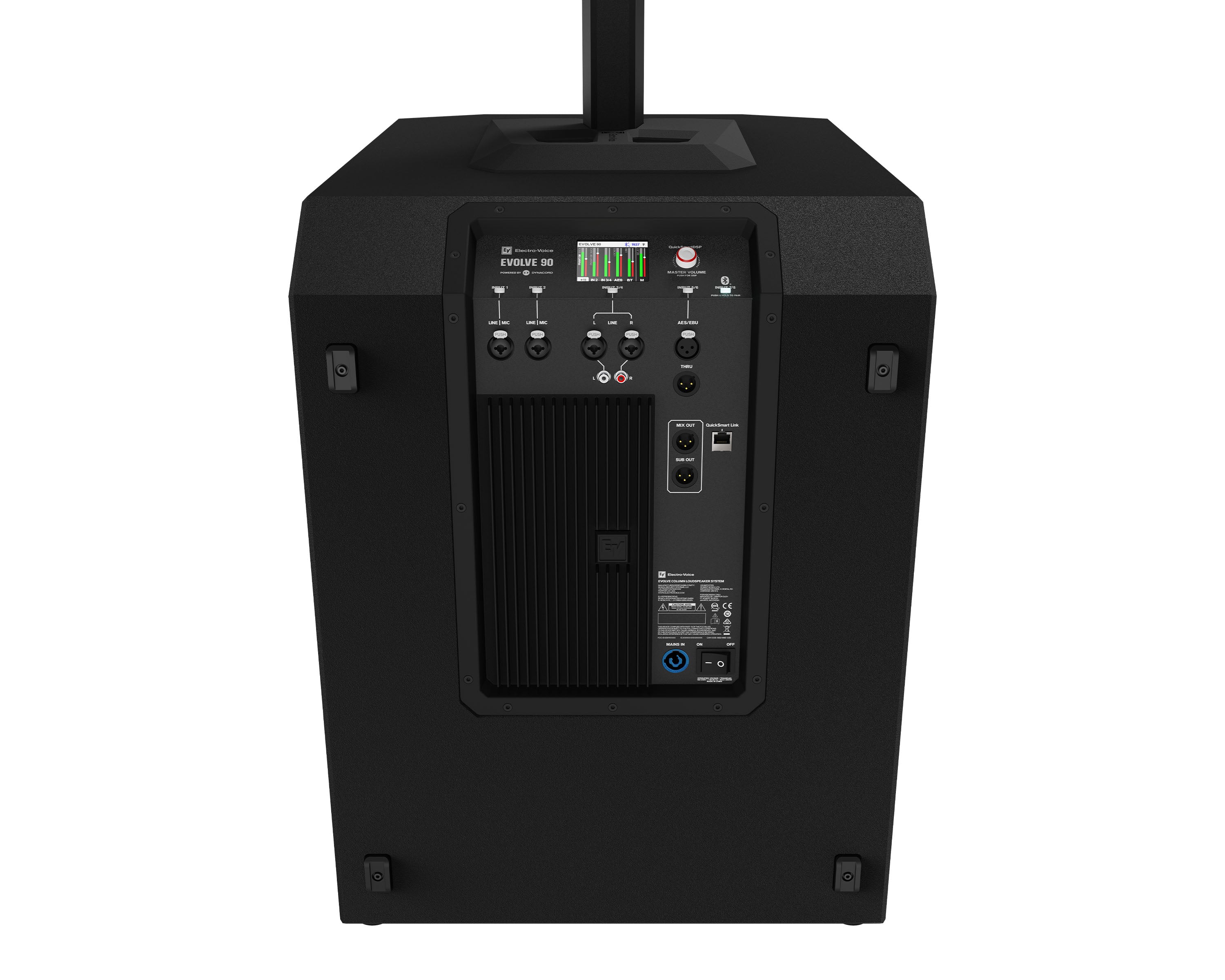 Electro-Voice EVOLVE 90 BLACK Column Speaker System with DSP 18" Sub and BT - view 6