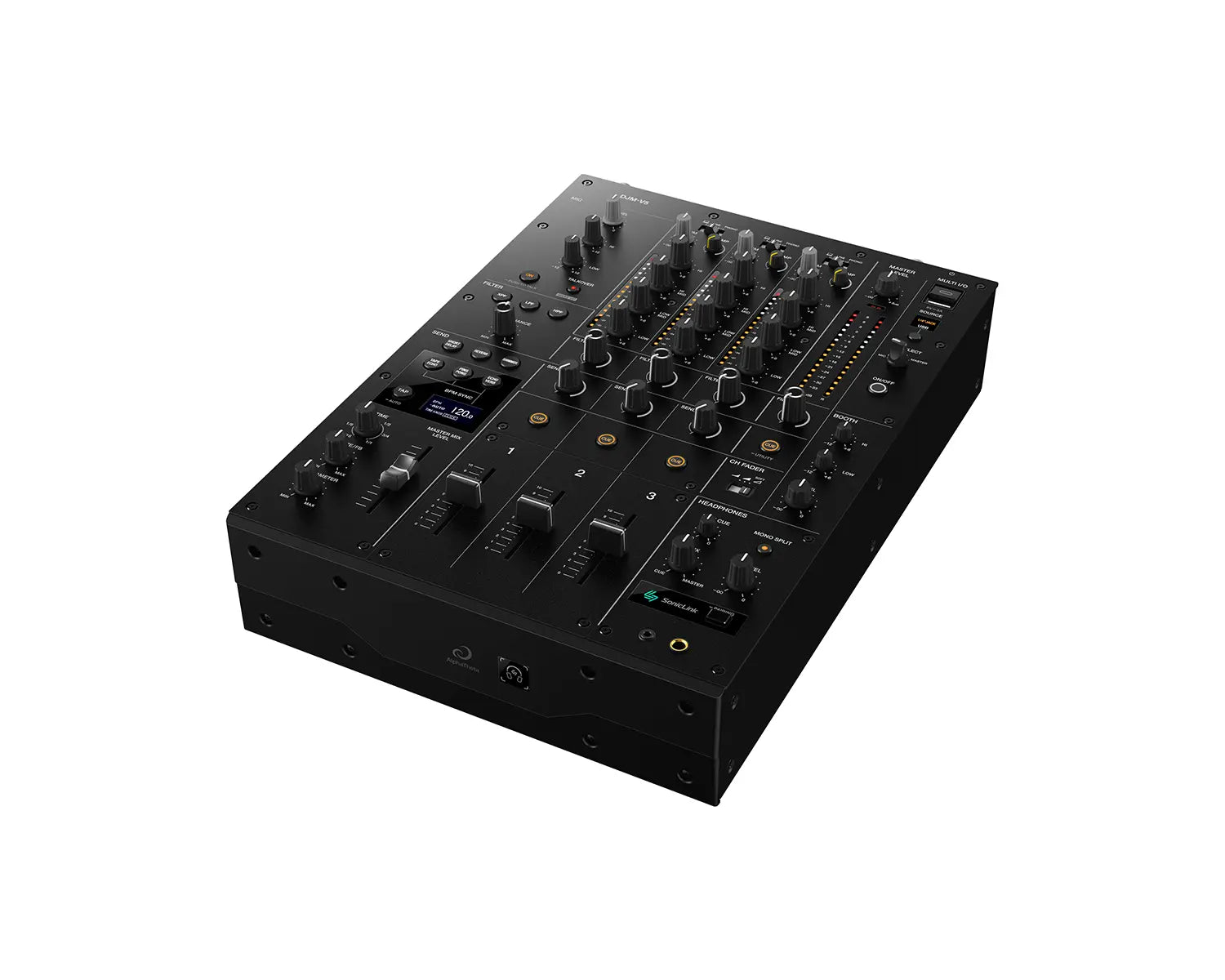 AlphaTheta DJM-V5 3 Channel Professional DJ Mixer 96-Bit / 4-Band EQ - Main