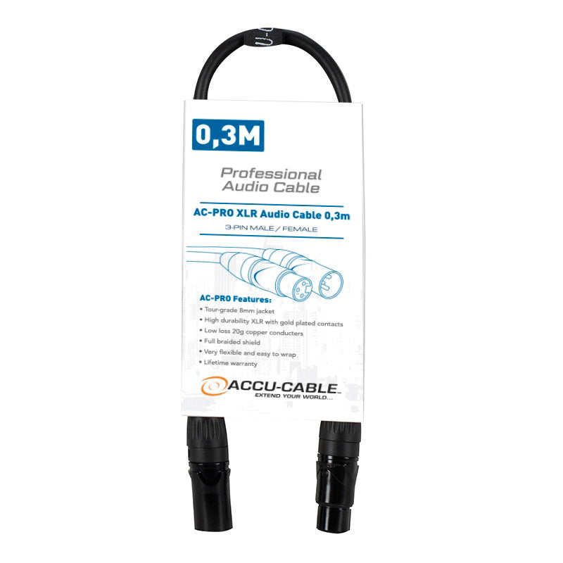 Accu Cable AC-PRO XLR audio cable 03m - Alternate View 1