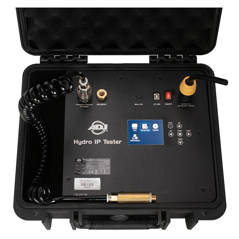 ADJ Hydro IP Tester - Main View