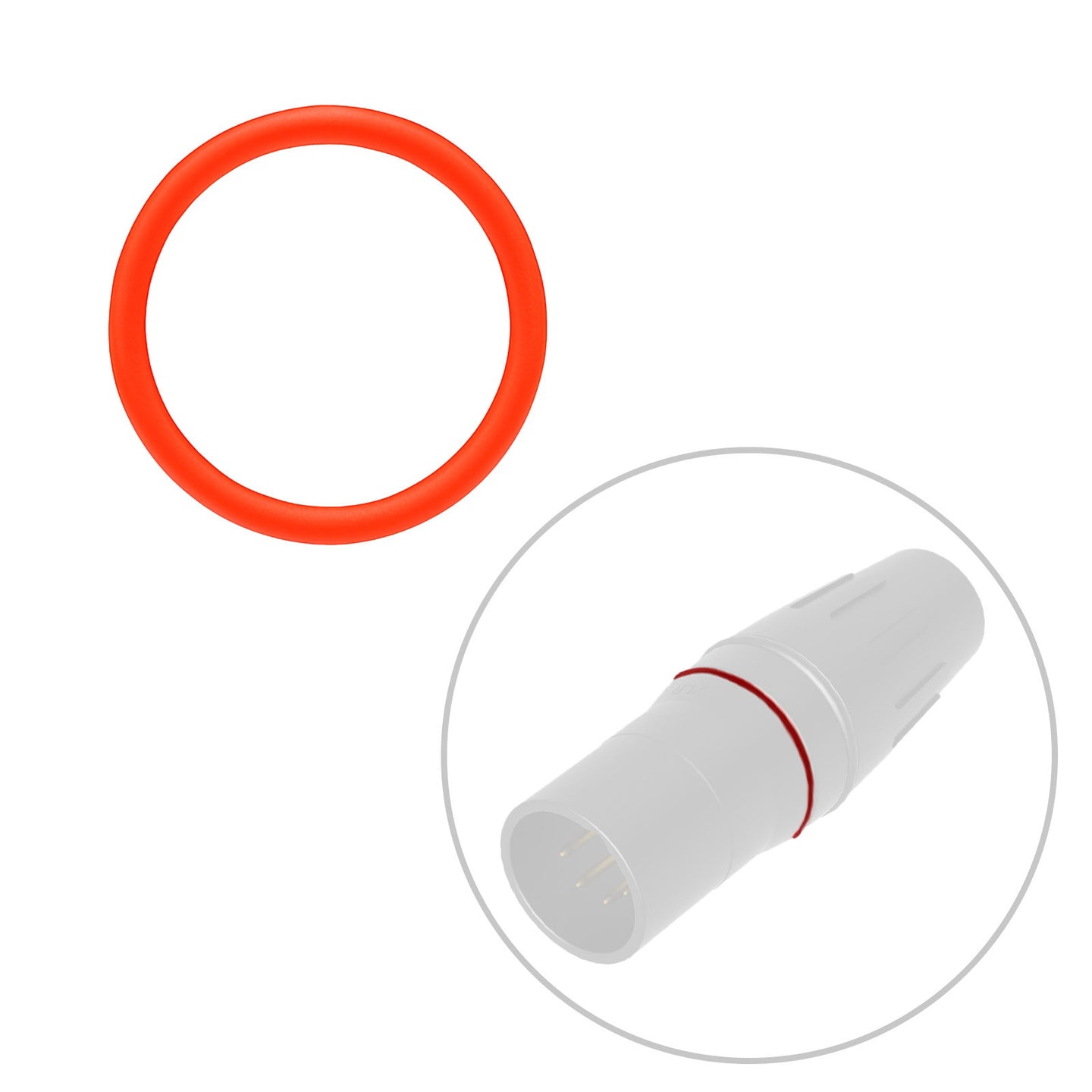 Seetronic Colour Coding Ring Seetronic H Series Red - Alternate View 1