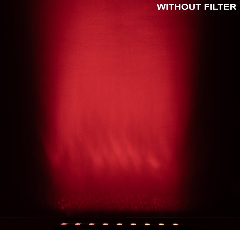 ADJ UBL9/12H 1x40° linear diffusion filter - Back Panel and Connections
