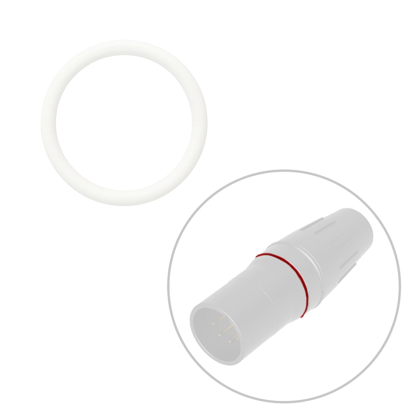 Seetronic Colour Coding Ring Seetronic H Series White - Alternate View 1