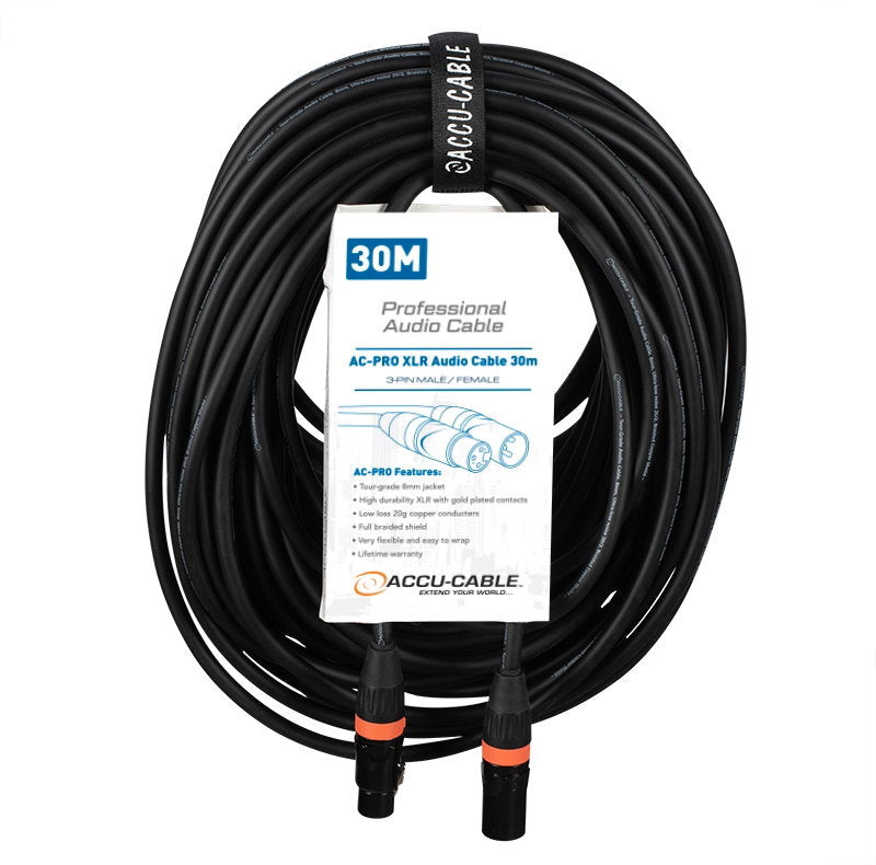 Accu Cable AC-PRO XLR audio cable 30m - Main View